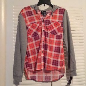 Pink and red flannel